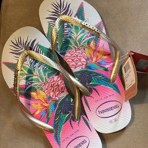 Havaianas slim tropical flip flops